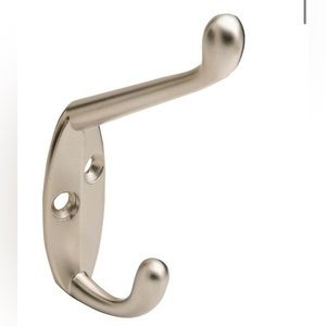 Set of 3 silver modern farmhouse hooks